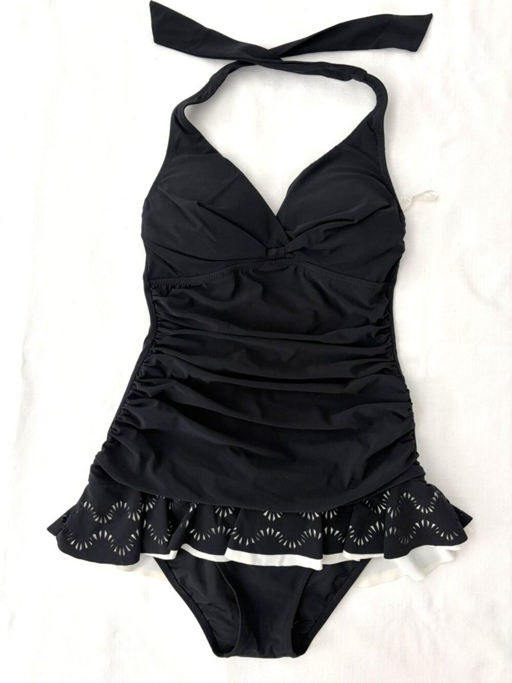 Profile By Gottex Black & White Swim Dress